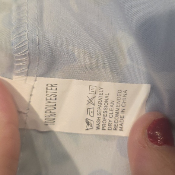 NWOT Blue Floral Cami Hollow Out Open Back Maxi Dress Size Medium - Picture 3 of 6